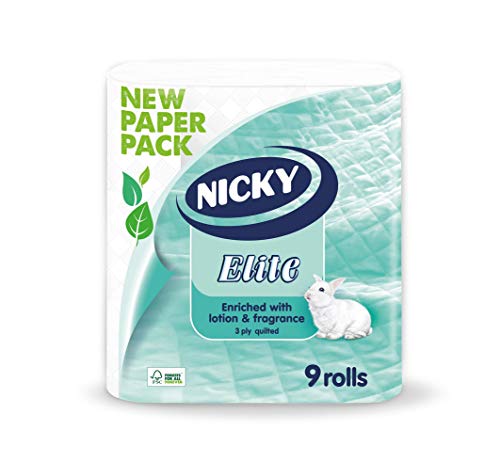 Nicky Elite White Paper 9 Roll Toilet Tissue - Premium Quality Tissue Online - Product Image Nicky Elite White Paper 9 Roll Toilet Tissue - Premium Quality Tissue Online - Product Image